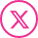 X logo pink